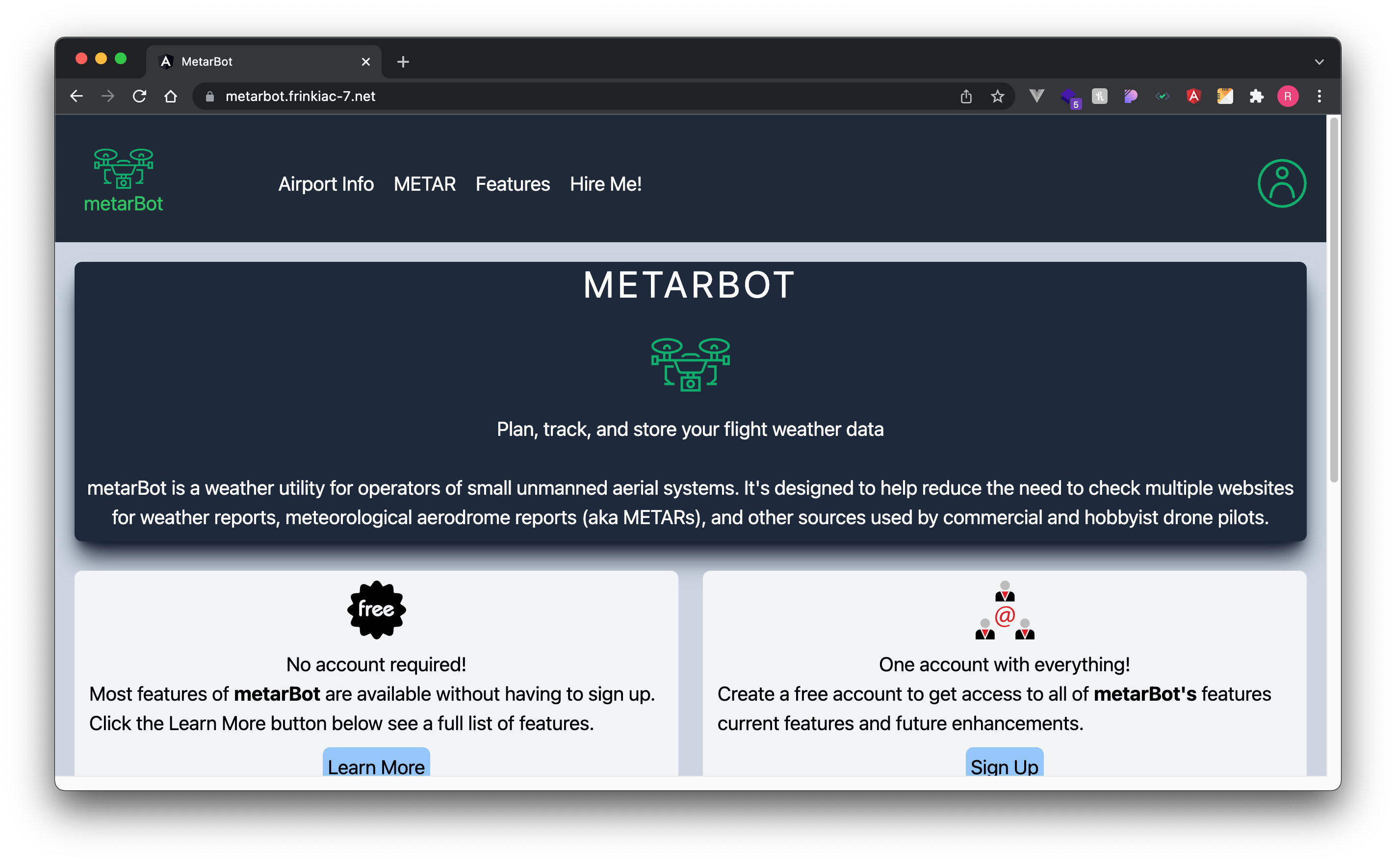 metarBot screenshot